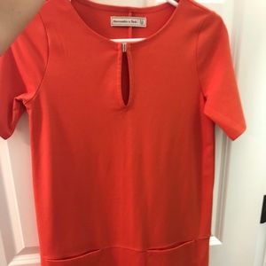 A&F Coral Shift Dress